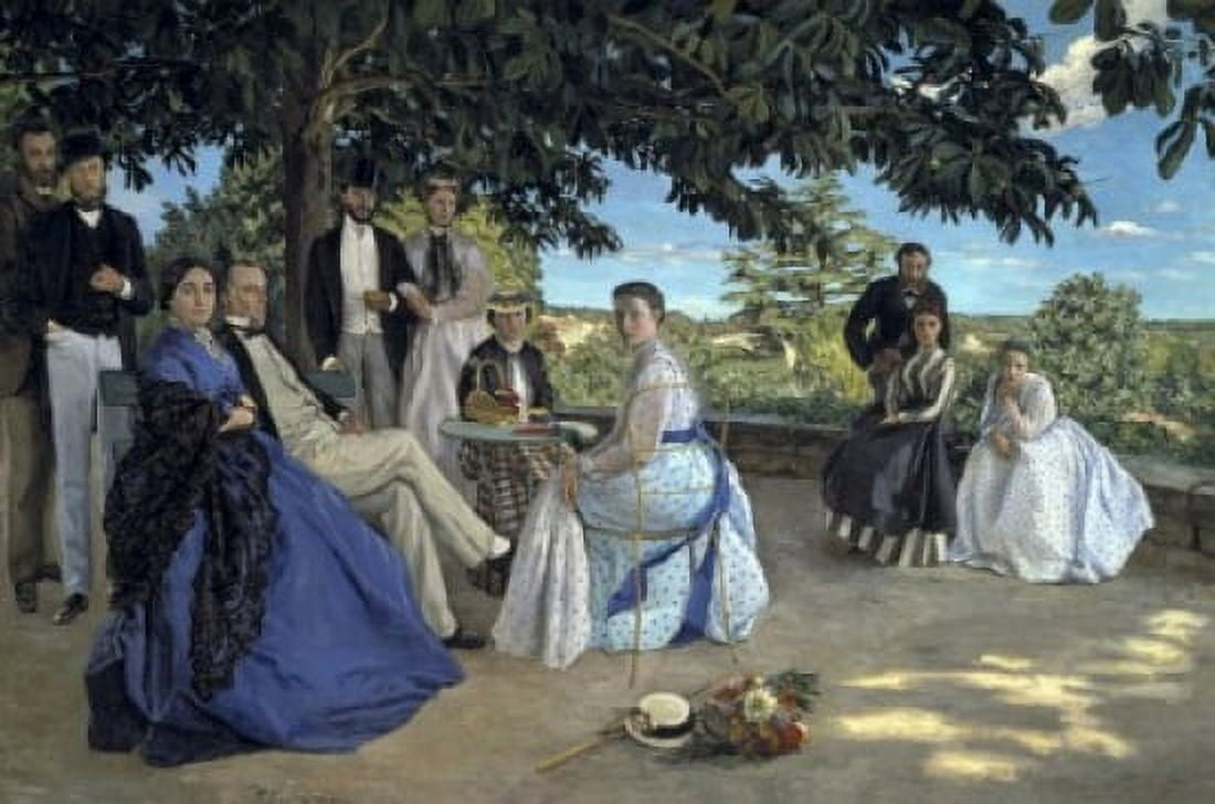 Family Reunion (Reunion de Famille) 1867 Jean Frederic Bazille 1841-1870French Oil on Canvas Musee dOrsay Paris Canvas Art - Jean Frederic Bazille (18 x 24)