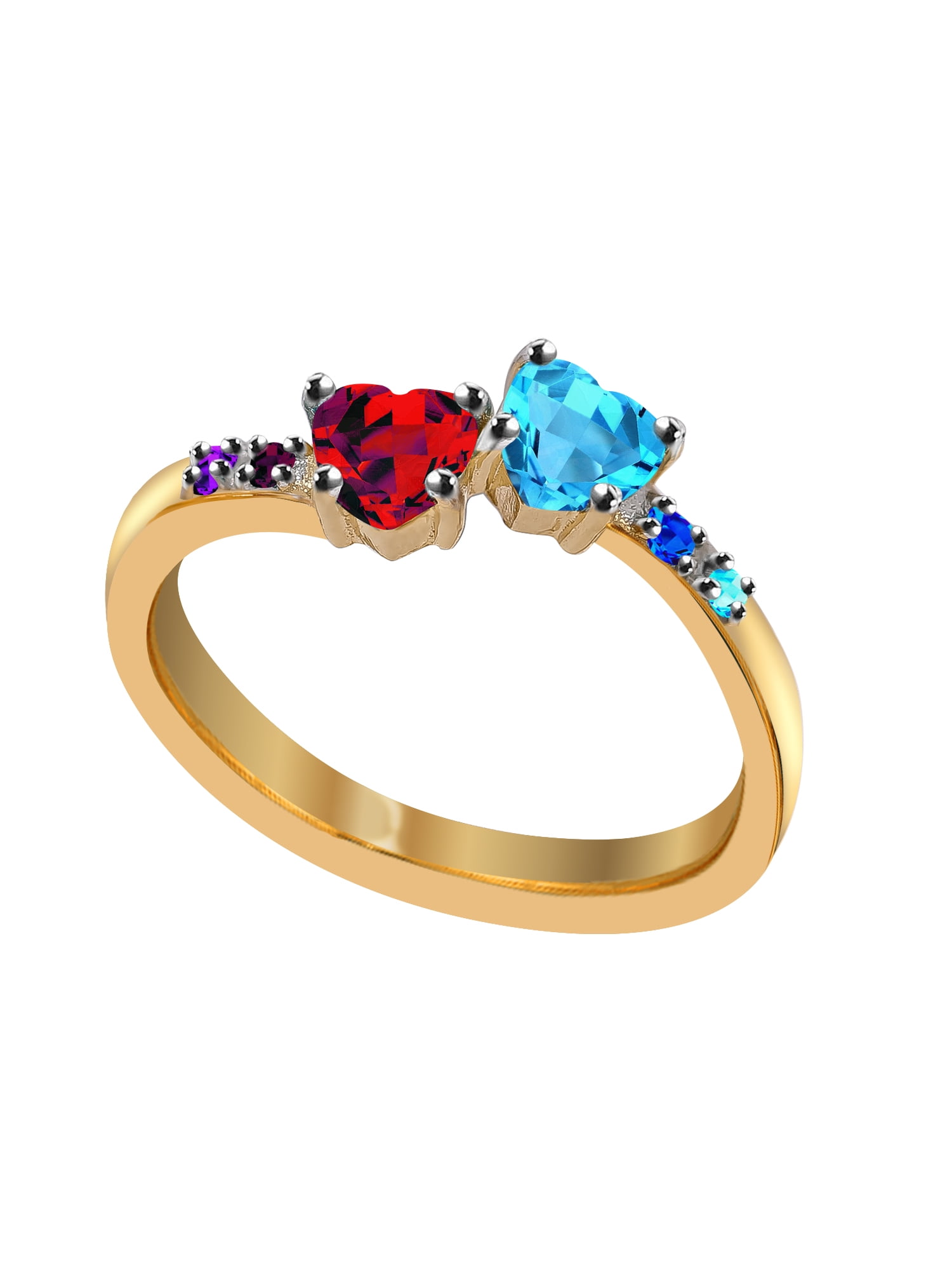 Family Ring with Up to Six Birthstones