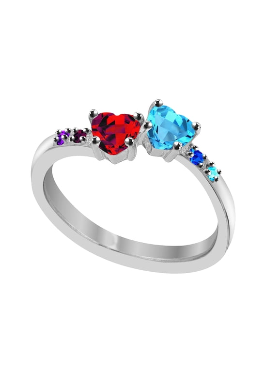 Family Ring with Up to Six Birthstones