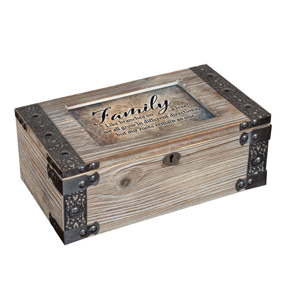 Cottage Garden Family Roots Remain The Same Rustic Elegance Dove Grey Music Box Plays Edelweiss