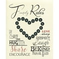 thumbnail image 1 of Family Rules Buttons Poster Print by Daniela Santiago, 1 of 1