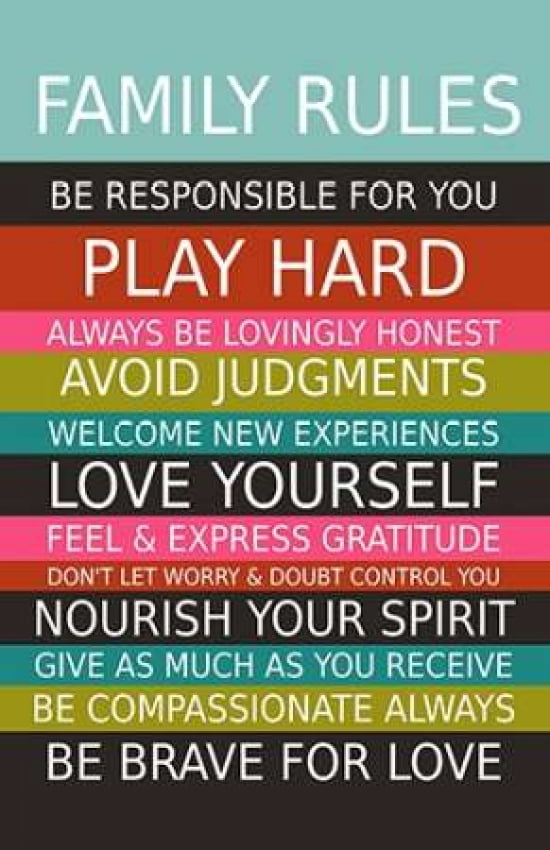 Family Rules Canvas Art - Lisa Barbero (12 x 18)