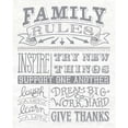 thumbnail image 1 of Family Rules II Gray Words Poster Print by Mary Urban, 1 of 2