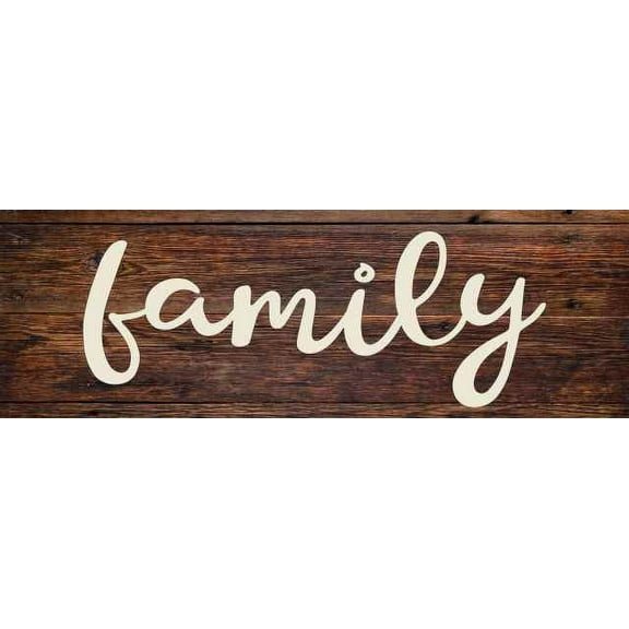 Family Rustic Looking Wood Sign Wall Décor Gift 8 x 24 Wood Sign B3-08240028095