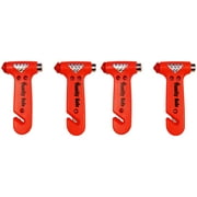 Family Safe Bright Orange Seatbelt Cutter Window Breaker Emergency Escape Multi Tool