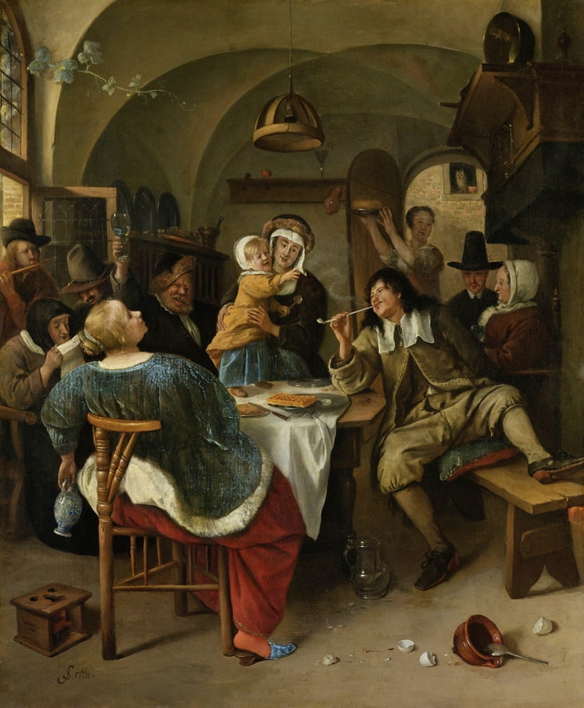 Family Scene Canvas Art - (18 x 24)