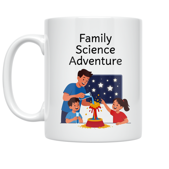 Family Science Adventure Design - STEM Enthusiast - 11 oz Ceramic Coffee Mug