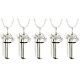 thumbnail image 1 of Family Set of FIVE MOTORCYCLE CREMATION URN Necklaces with ENGRAVED USA Flags! Includes 5 Velvet Pouches and Fill Kit, 1 of 6