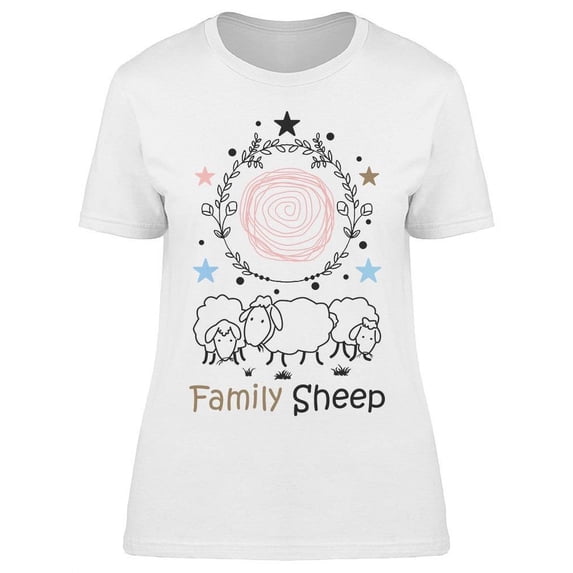 Family Sheep Design T-Shirt Women -Image by Shutterstock, Female x-Large
