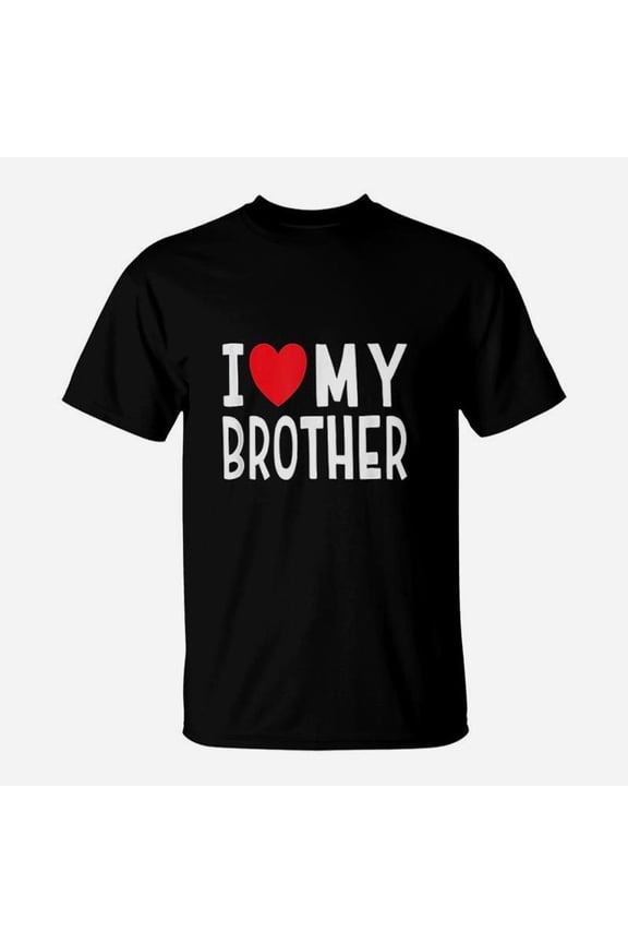 Family Sibling I Love My Brother Heart TShirt
