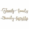 thumbnail image 1 of Family Sign Unfinished Wood Cutout Home Decor DIY Option 2- 30" Wide / 1/2", 1 of 3