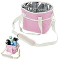 thumbnail image 1 of Family Size 4 Compartment Drink Bag Insulated Tumbler Carrier Caddy with Adjustable Strap for Outdoor Use, 1 of 3