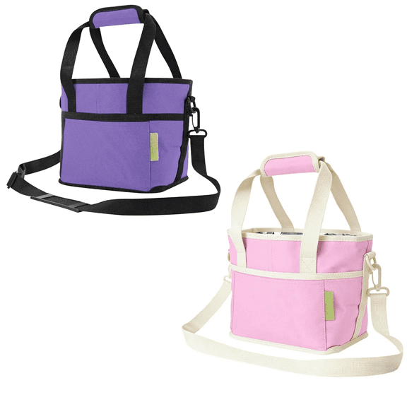 Family Size 4 Compartment Drink Bag, Multiple Tumbler Carrier Caddy, with Adjustable Strap, 4 Compartment Insulated Drink Holde, for Hiking, Walking, Sports, Family Outings & Daily Use