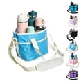 thumbnail image 1 of Family Size 4 Compartment Insulated Drink Bag, 4 Slot Tumbler Carrier with Removable Divider & Adjustable Strap, Water Bottle & Coffee Holder Tote for Hiking, Sports, Travel and Daily Outings, 1 of 7