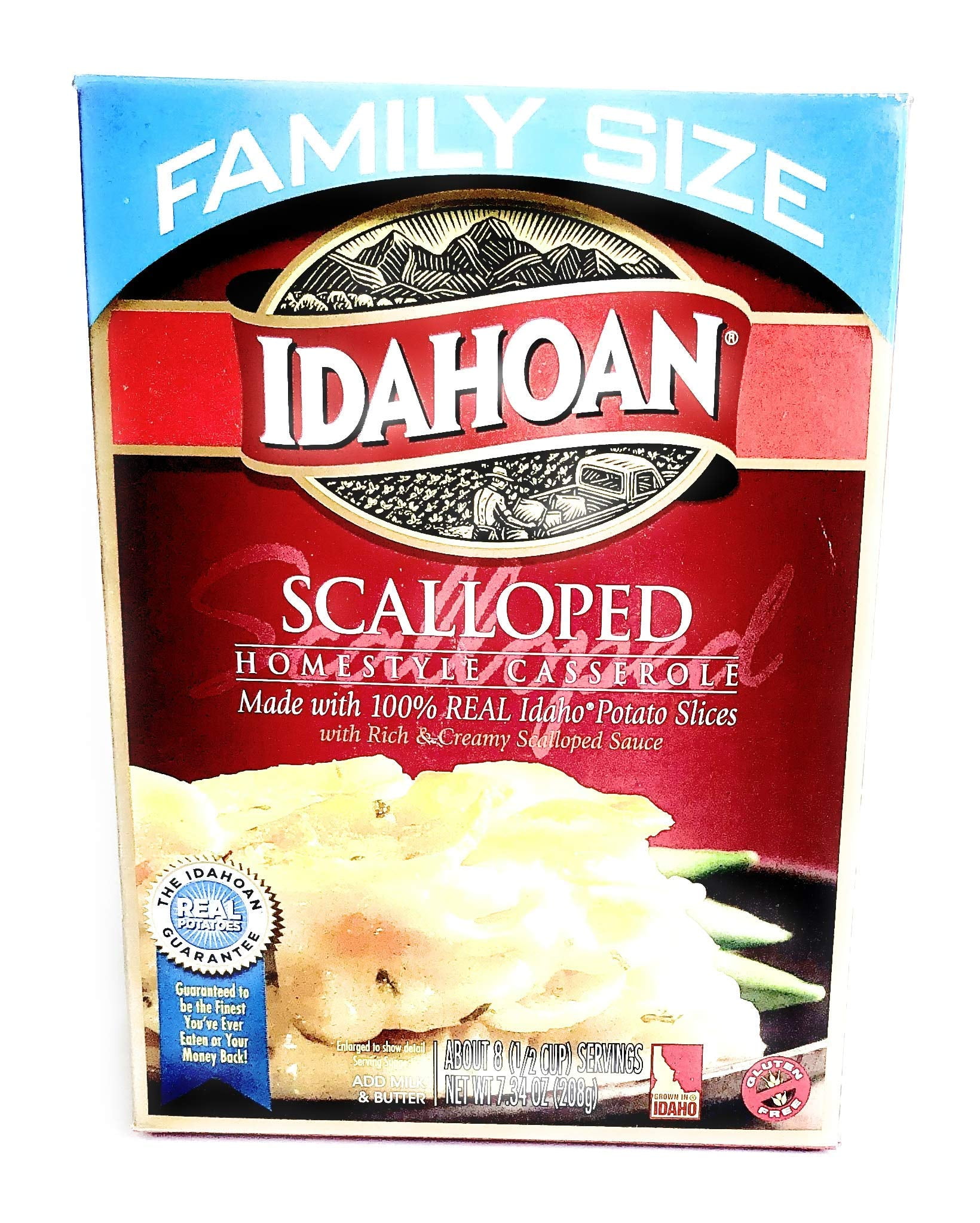 Idahoan Scalloped Homestyle Casserole Family Size 7.34 oz (Pack of 8)