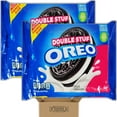 thumbnail image 1 of Family Size Original Double Stuf Oreo Bundle - 2 Individually Sealed 18.71 Ounce Trays - 100% Sustainably Sourced Cocoa - On The Go Snacks, Lunches, Movies in Cornershop Confections Pack, 1 of 3
