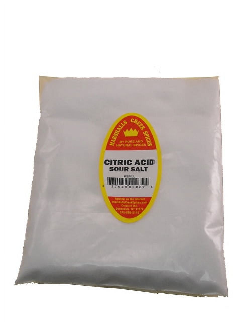 Family Size Refill Marshalls Creek Spices Citric Acid, Sour Salt, 64 Ounces