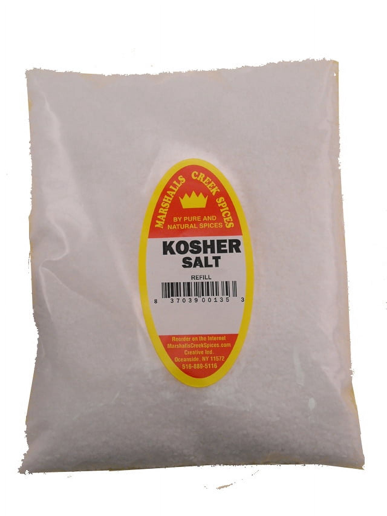 Family Size Refill Marshalls Creek Spices Kosher Salt, 80 Ounces