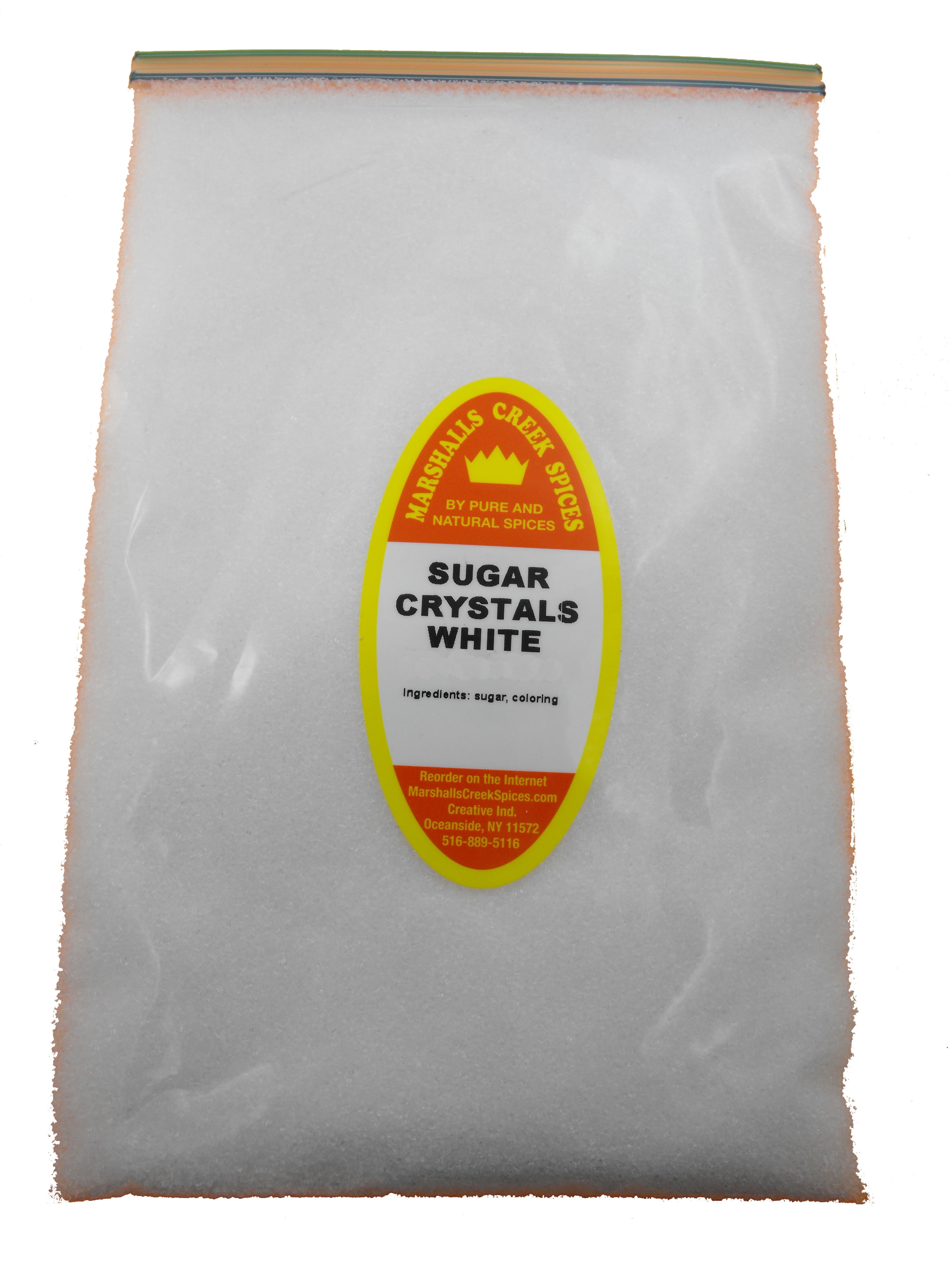 Family Size Refill Marshalls Creek Spices Sugar Crystals White Seasoning, 40 Ounce