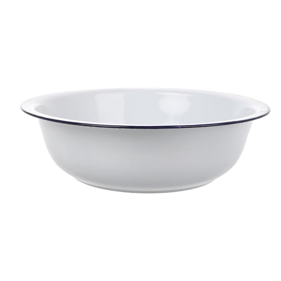 Family Sized Enameled Mixing Basin Heat Resistant Materials Enamelware For Baking Cookie And Preparing Salads