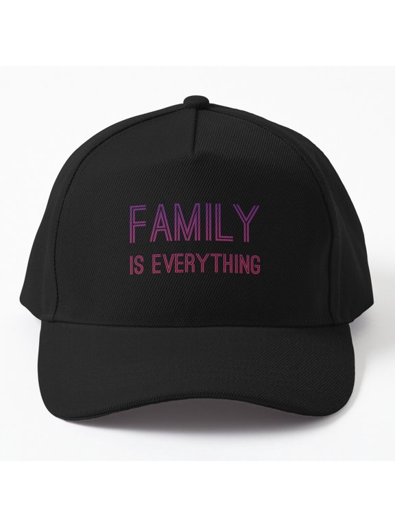 Family Slogan Baseball Hat, Togetherness Statement Graphic Design, Classic Everyday Gift Cap