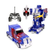 Family Smiles Kids Remote Control Toy Truck Transforming Robot RC Vehicle Toys Boys Age 8-12