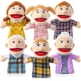 Family Style Hand Puppets Soft Plush Puppets Family Members Cute Hand