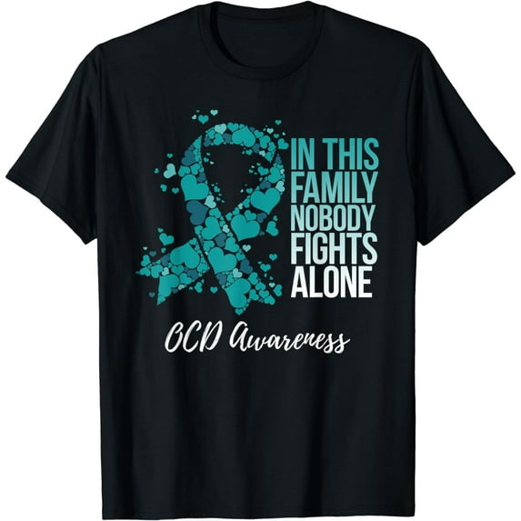 Family Support Obsessive-Compulsive Disorder OCD Awareness T-Shirt