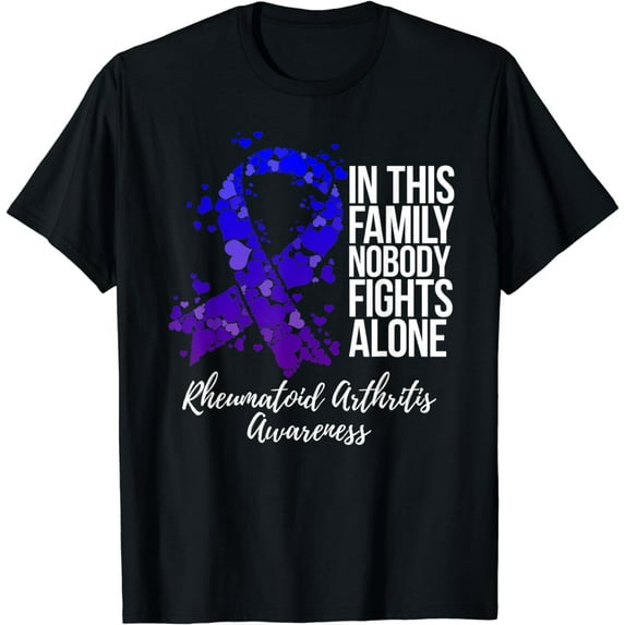 Family Support Rheumatoid Arthritis Awareness T-Shirt