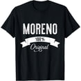 thumbnail image 1 of Family Surname Moreno Funny Reunion Last Name Tag T-Shirt, 1 of 3