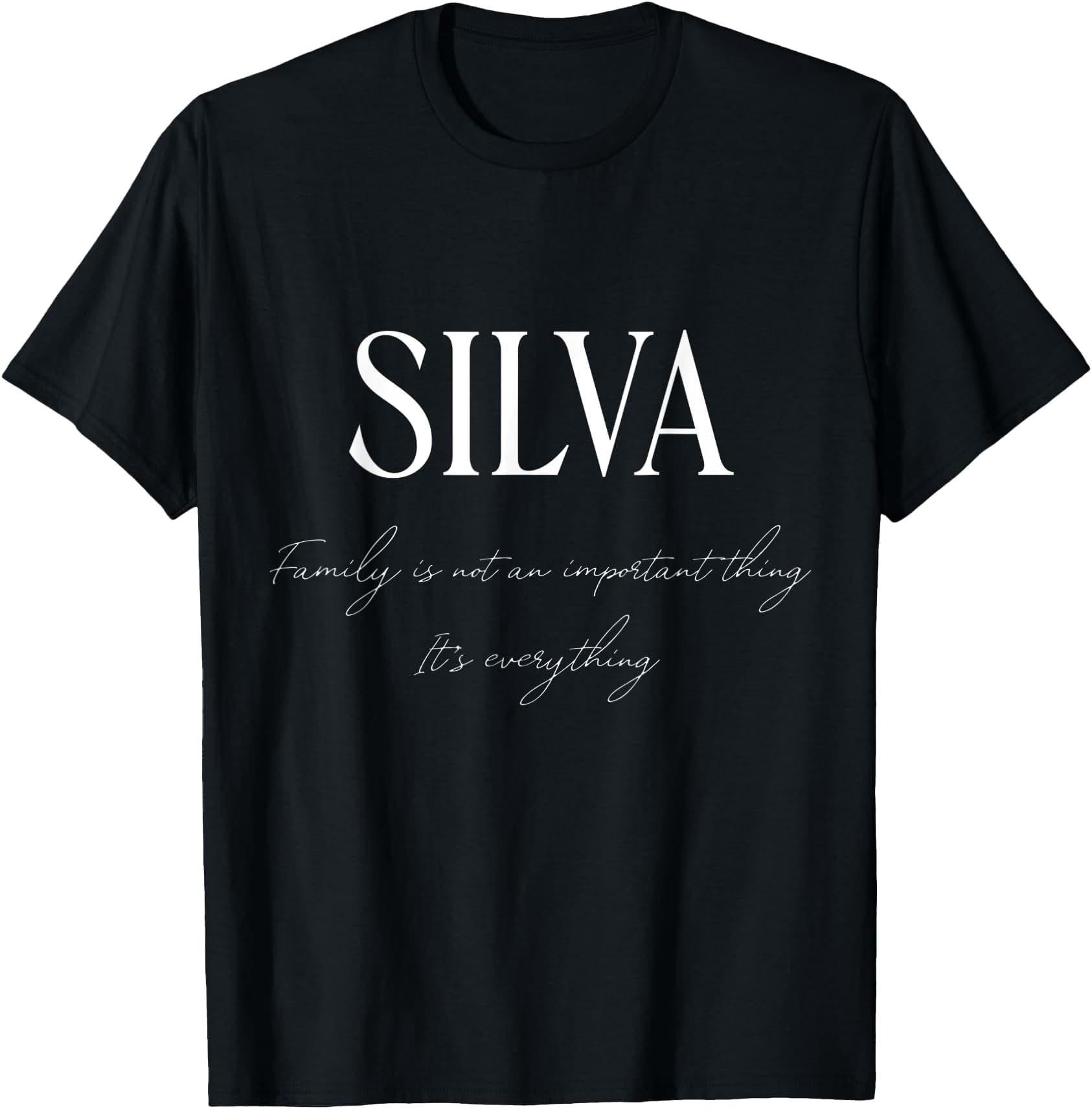 Family Surname Silva Reunion Last Name Tag T-Shirt - Walmart.com