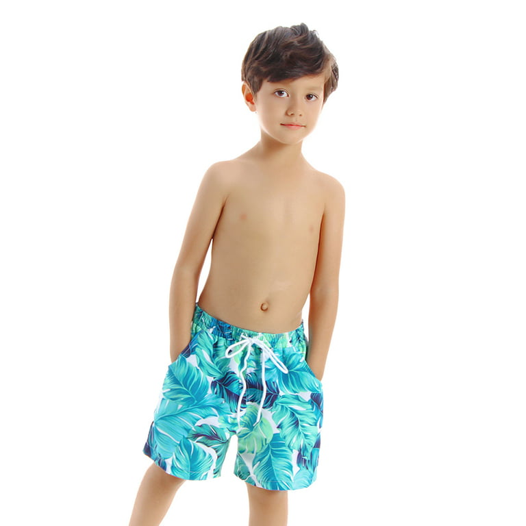 Family Swim Trunks Swim Shorts Men Kids Boys Hawaiian Print Boxer Swimming  Trunks Father Son Matchingquick Drying Beach Swimsuits
