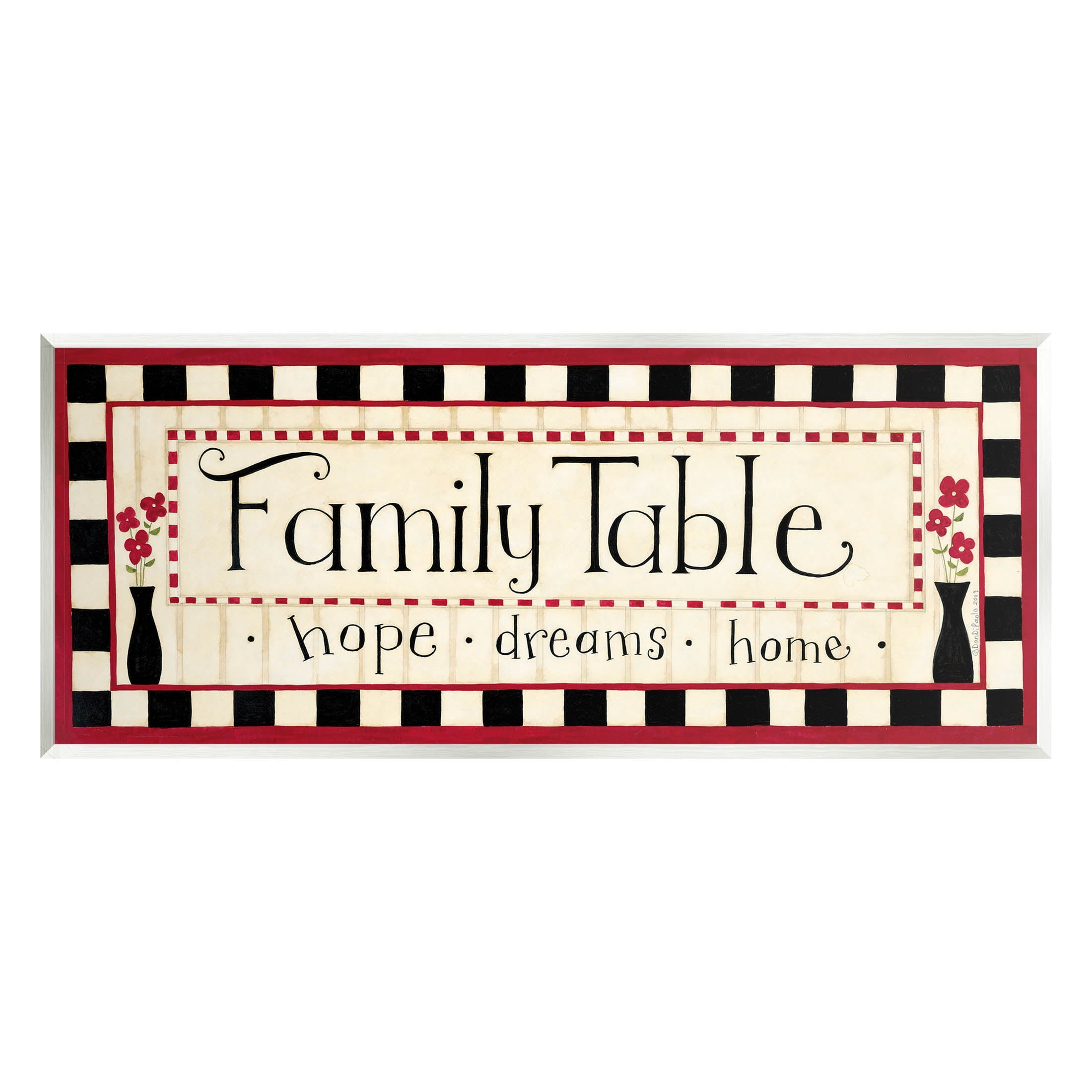 Family Table Hope Dreams Home Sign Typography Graphic Art Unframed Art Print Wall Art