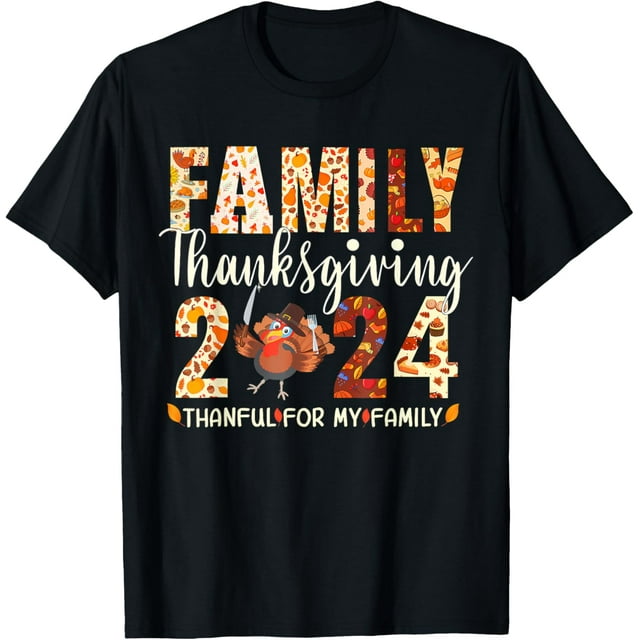 Family Thanksgiving 2024 Shirt Thankful For My Family TShirt
