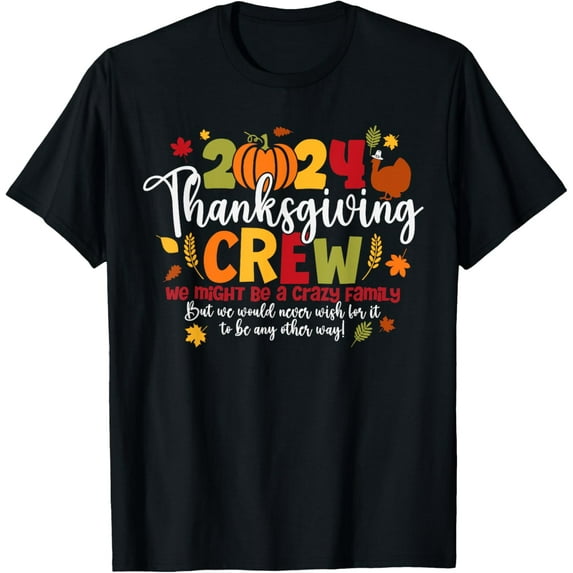 Family Thanksgiving 2024 Thanksgiving Crew Turkey Matching T-Shirt