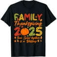 thumbnail image 1 of Family Thanksgiving 2025 Matching Thanksgiving Crew Turkey T-Shirt,Top Tees,Black, 1 of 4