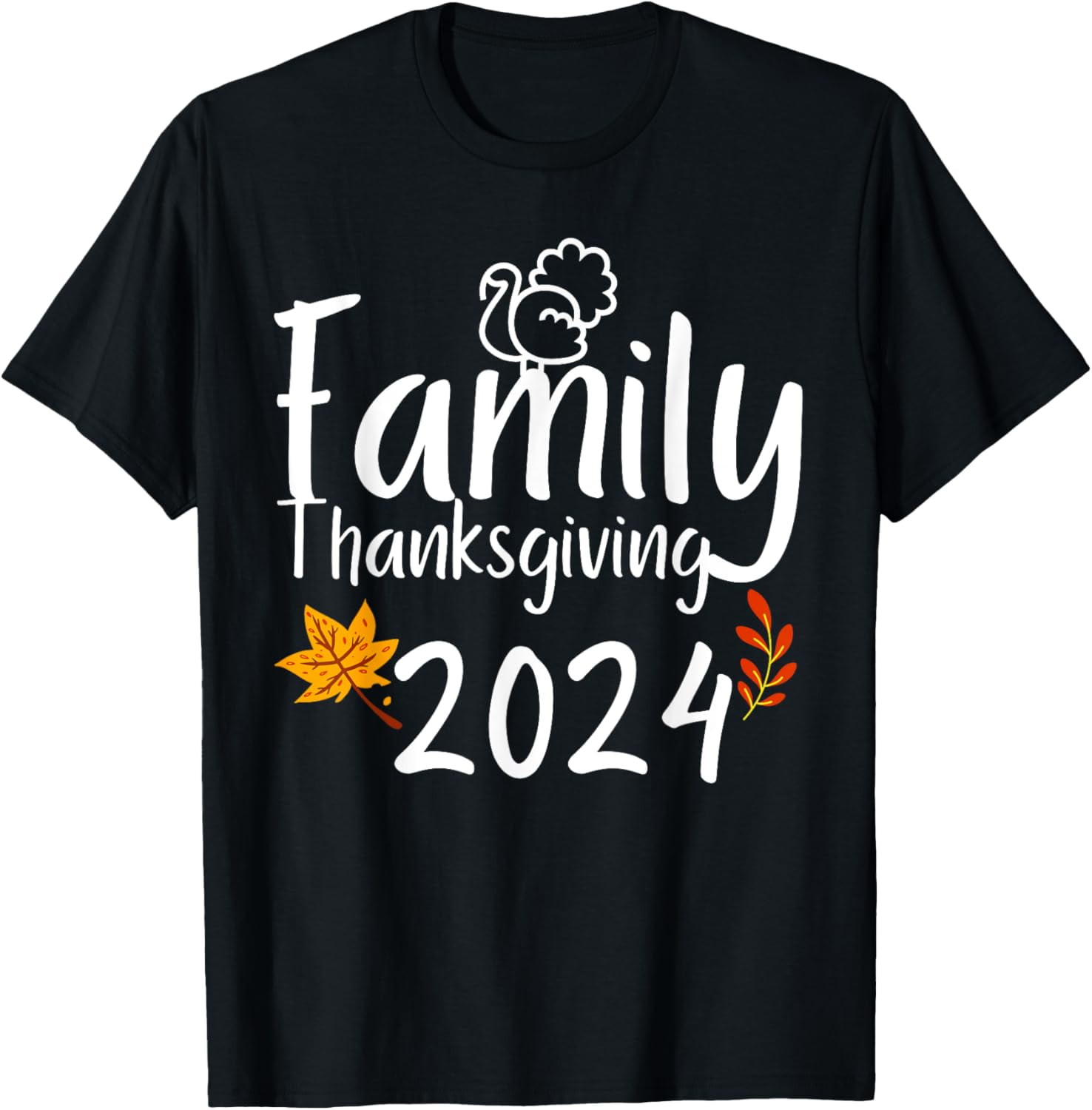 Family Thanksgiving Day 2024 Matching Thankful Autumn Fall TShirt