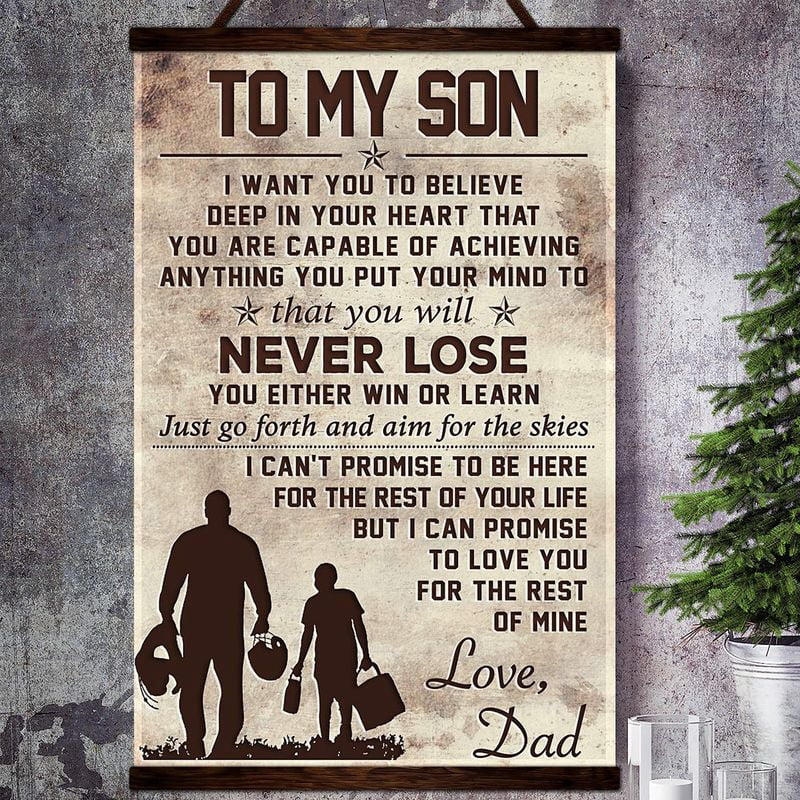 Family To My Son I Want You To Believe Deep In Your Poster Matte Wall ...