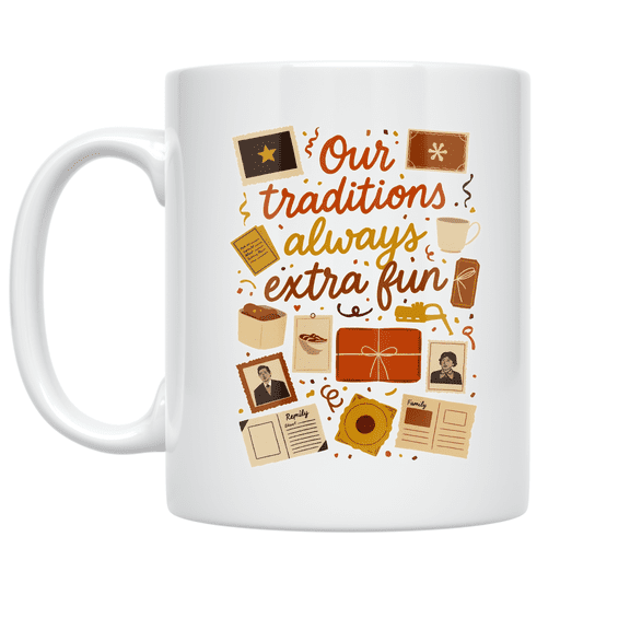 Family Traditions Collage Design - Heritage Enthusiast - 11 oz Ceramic Coffee Mug