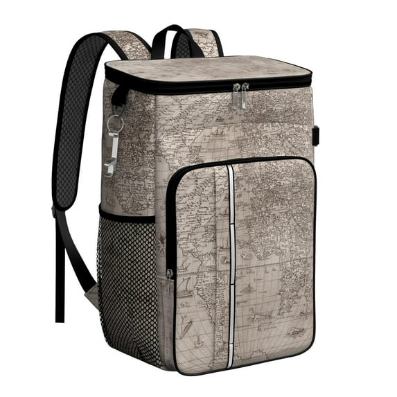 Family Travel Cooler Backpack - 20L Insulated Leakproof Picnic Bag for Vacation, Hiking & Beach, Lightweight & Spacious for 26 Cans
