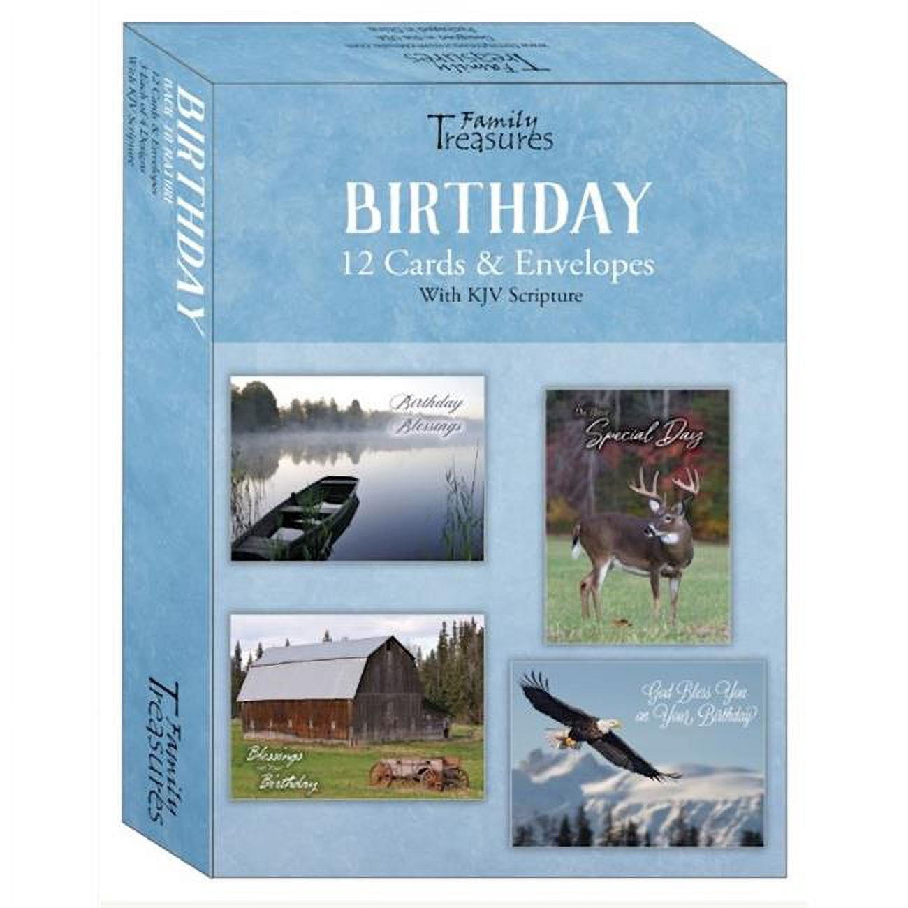 Family Treasures Wholesale 40280X Back To Nature Birthday Boxed Card - Pack of 12