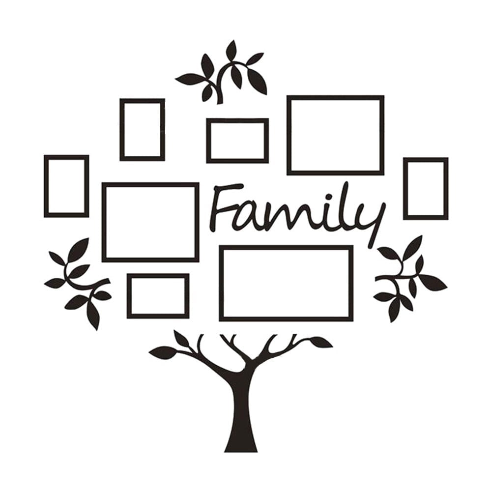Family Tree Frame Collage Pictures Collage Photo Wall Mount Decor Family tree frame collage pictures collage photo wall mount decor