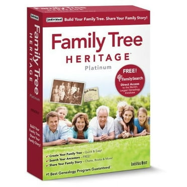 Family Tree Heritage Platinum 9 - Windows, Individual Software, 018527109779