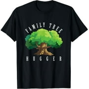 Family Tree Hugger Genealogy Genealogist Ancestry Roots Gift T-Shirt