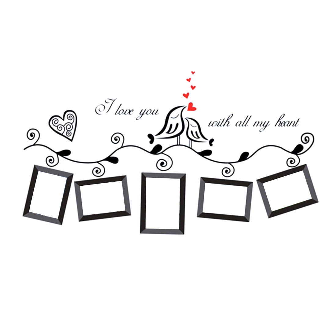 Family Tree Wall Decal Decor Photo Picture Frames Wall Sticker Art