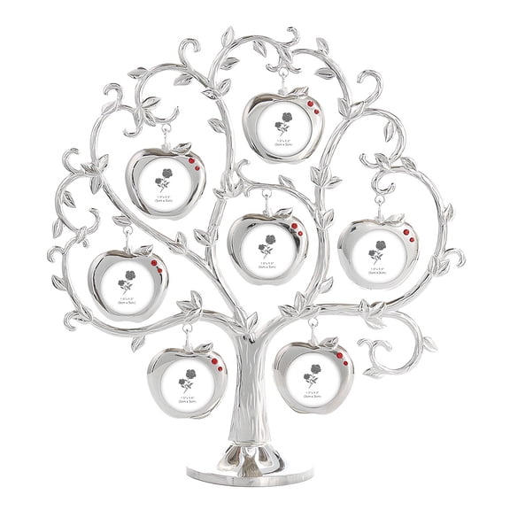 Family Tree With 7 Picture Frame,Metal Family Photo Frame Tabletop Decorations Ornament for Office Home Decors