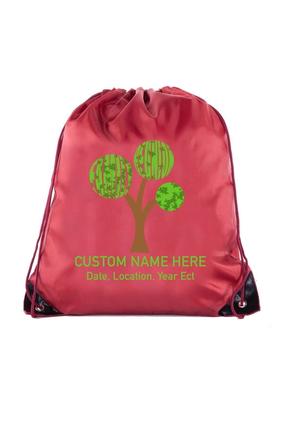 Family Tree with Custom Name and Date-Family Reunion Party Favor Bags