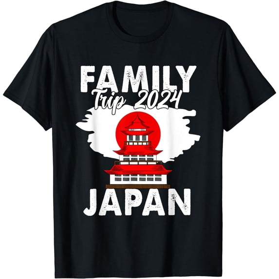 Family Trip 2024 Japan Vacation Matching Cool Retro Vintage T-Shirt