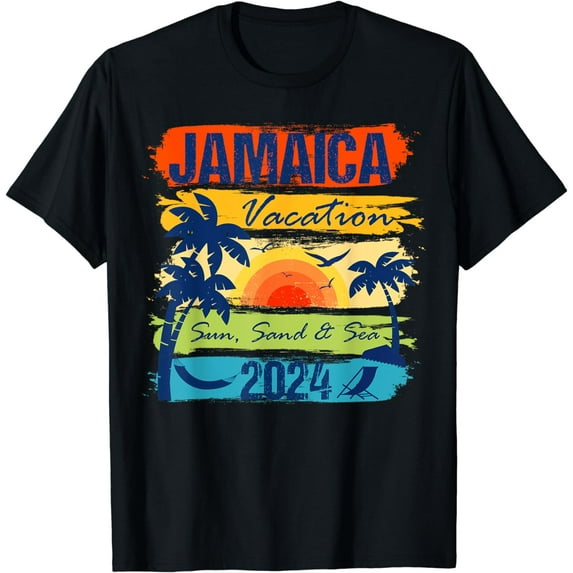 Family Trip Jamaica 2024 Summer Vacation Beach Matching T-Shirt