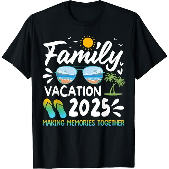 Family Vacation 2025 Cute Beach Making Memories Trip Holiday T-Shirt